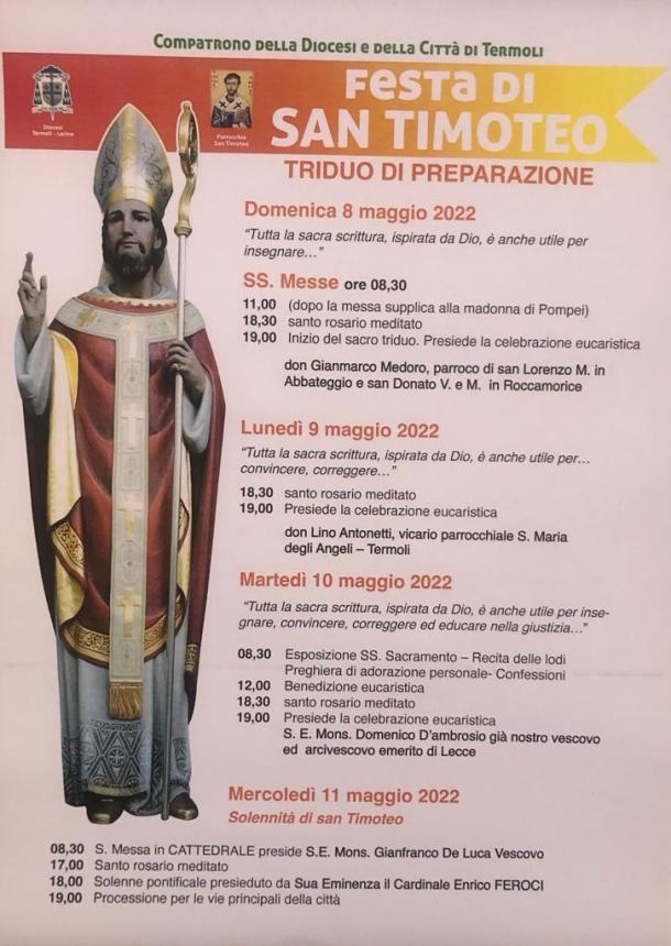 Programma festa San Timoteo