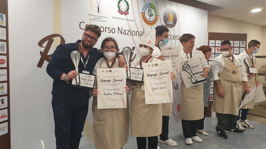 Concorso nazionale di pasticceria per ragazzi speciali: la premiazione