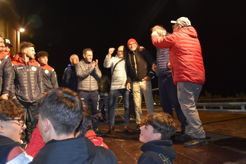 La festa del Termoli calcio in piazza Sant'Antonio