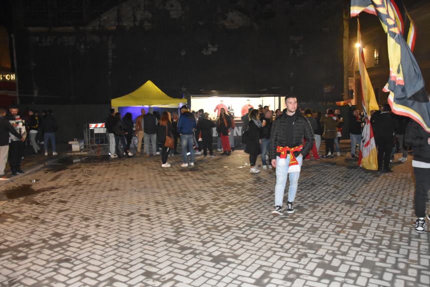 La festa del Termoli calcio in piazza Sant'Antonio