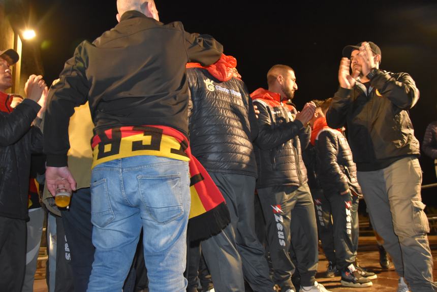 La festa del Termoli calcio in piazza Sant'Antonio