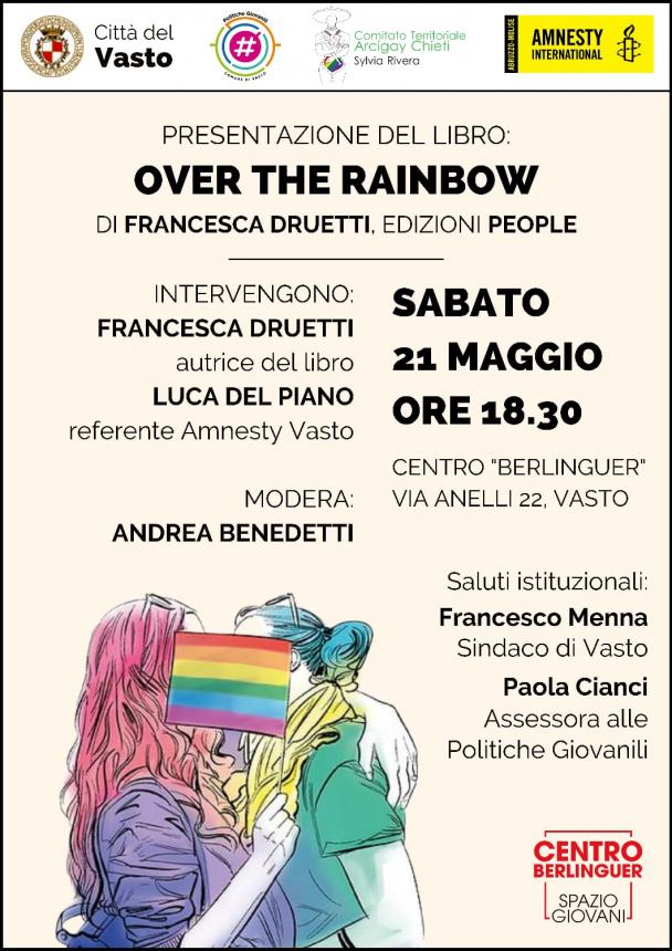 Giornata internazionale Lgbtqi, al centro Berlinguer "Over The Rainbow"