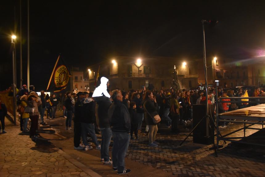 La festa del Termoli calcio in piazza Sant'Antonio