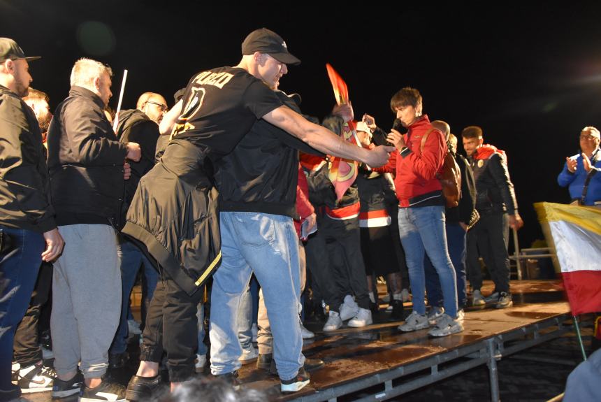 La festa del Termoli calcio in piazza Sant'Antonio