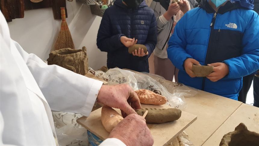 Alla scoperta del mosaico di San Timoteo e delle sculture di Cleofino Casolino