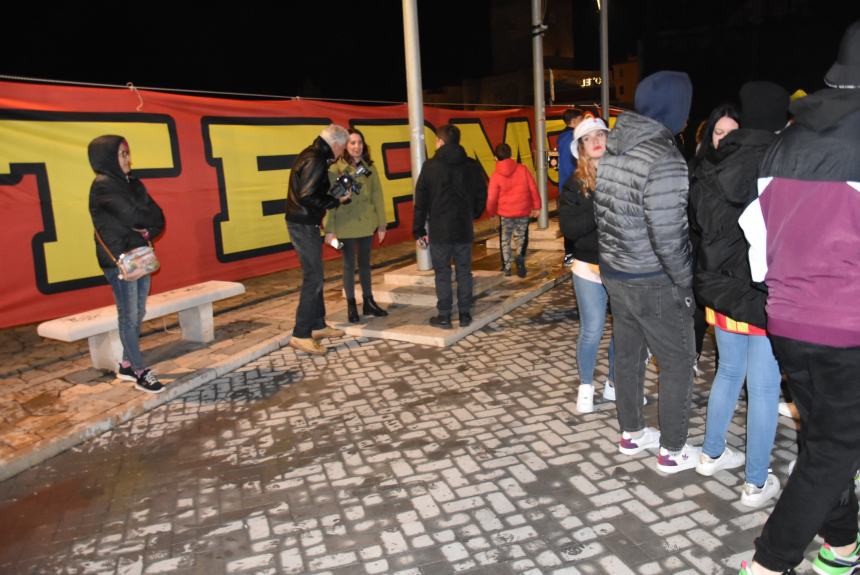 La festa del Termoli calcio in piazza Sant'Antonio