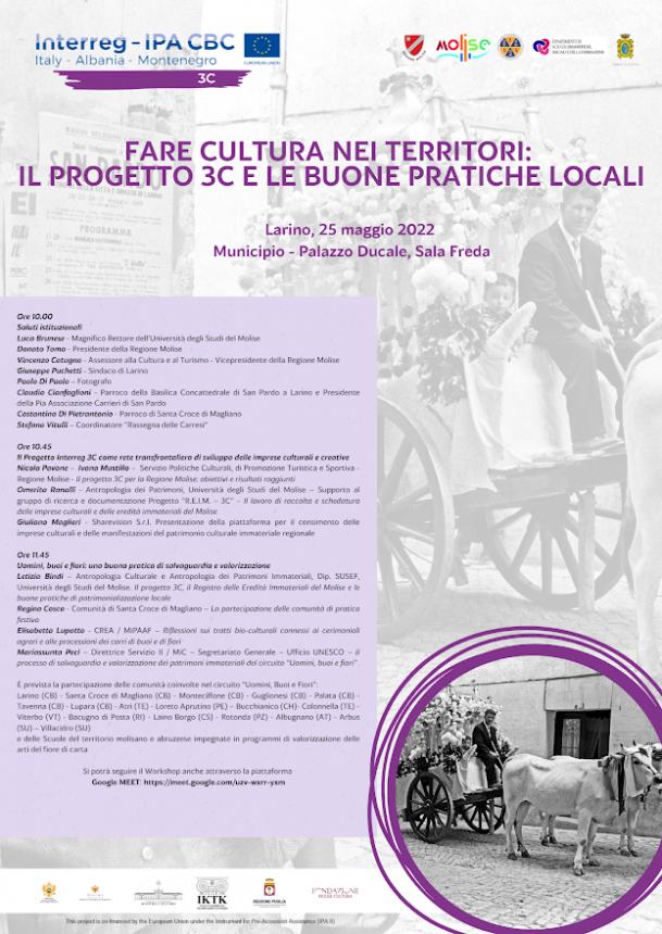 Progetto Interreg, a Larino il workshop sulle buone pratiche culturali