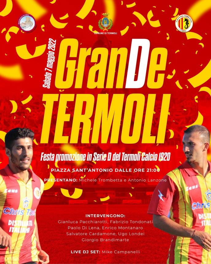 Festa per il Termoli Calcio