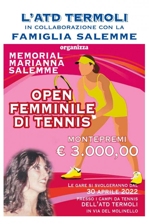 Il circolo tennis ricorda Marianna Salemme