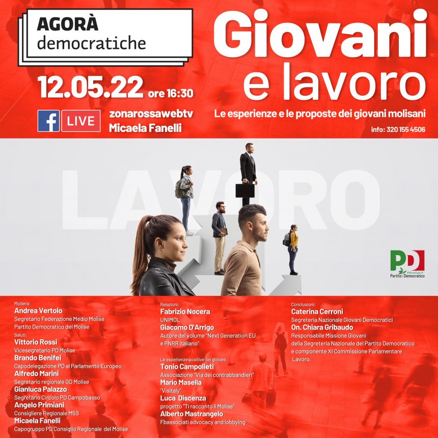 Locandina Agorà Giovani e lavoro