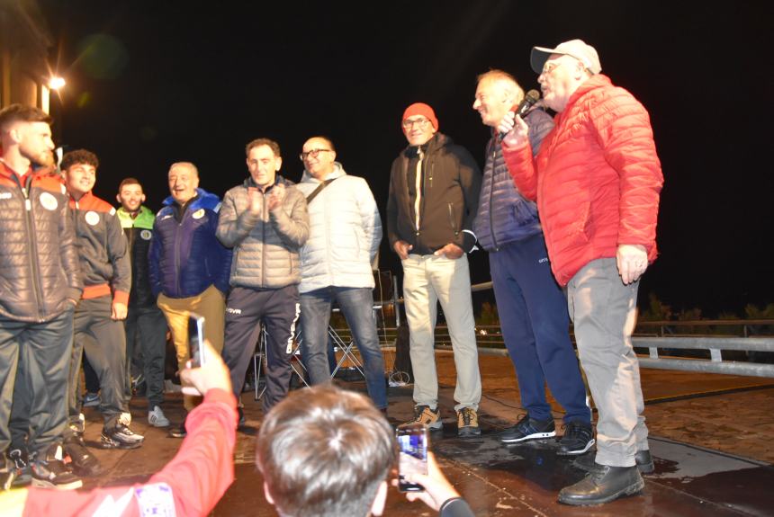 La festa del Termoli calcio in piazza Sant'Antonio