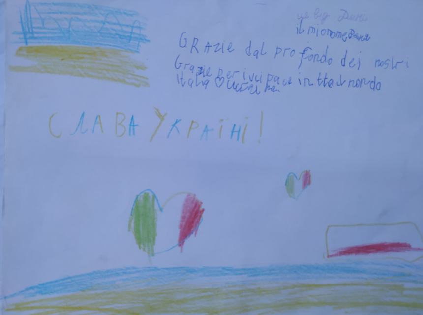 Disegni dai bimbi dell'Ucraina