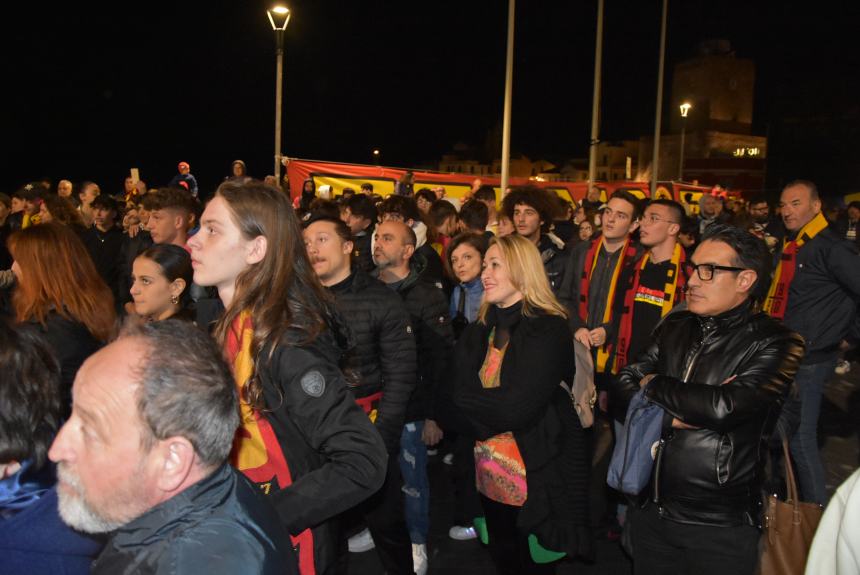 La festa del Termoli calcio in piazza Sant'Antonio