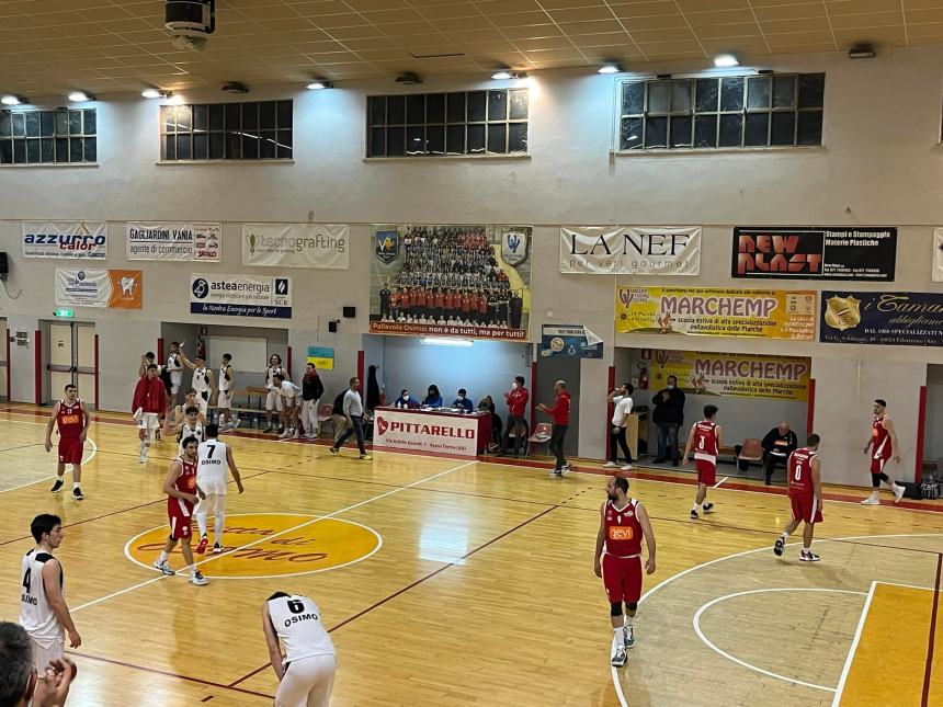 I sogni di gloria della Vasto Basket si spengono a Osimo, i marchigiani si impongono 83-54