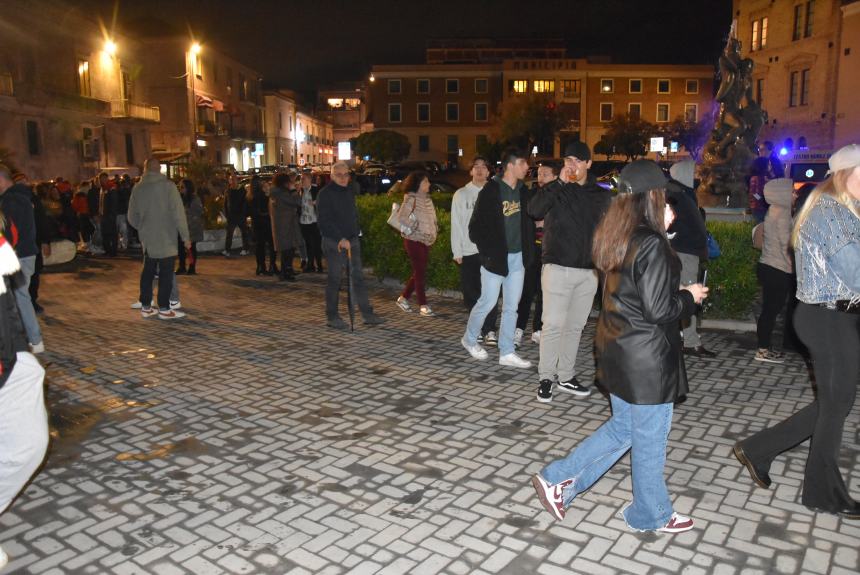 La festa del Termoli calcio in piazza Sant'Antonio