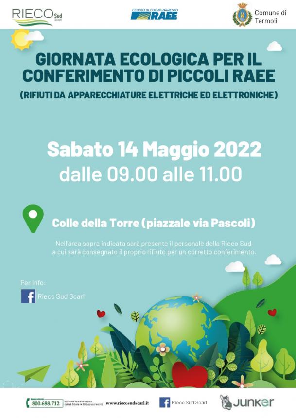 Prima giornata ecologica per la raccolta di piccoli Raee