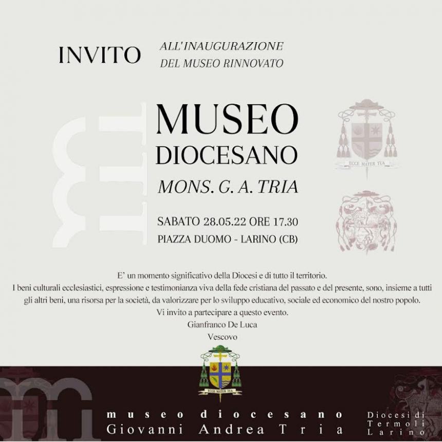 Locandina inaugurazione museo diocesano G.A. Tria