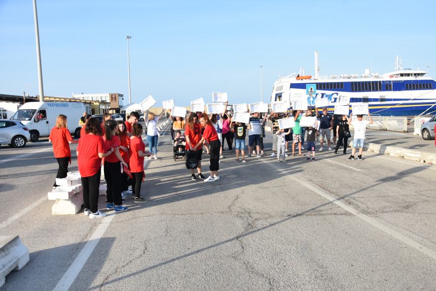 Flash mob al porto di Termoli