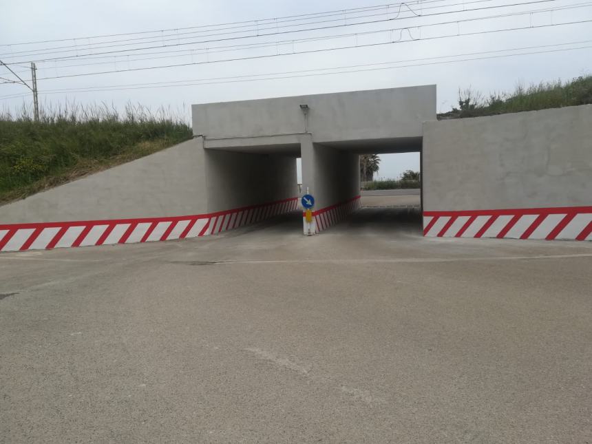 Contrada Fucilieri, lavori al ponte della ferrovia