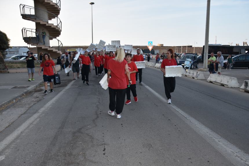 Flash mob al porto di Termoli