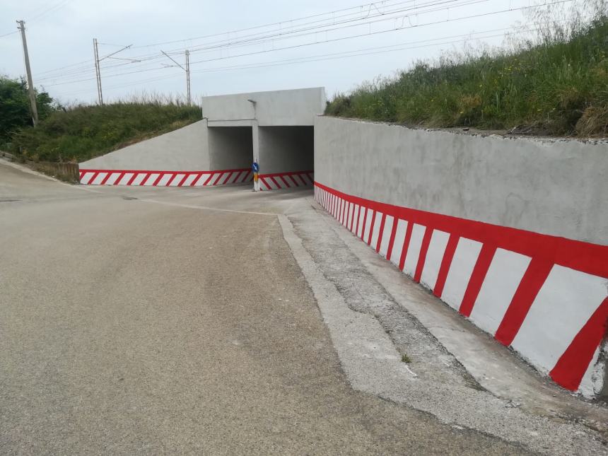 Contrada Fucilieri, lavori al ponte della ferrovia