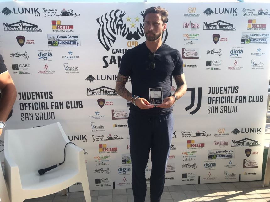 Claudio Marchisio a San Salvo: "Da ragazzino già in Abruzzo, fantastici gli arrosticini"