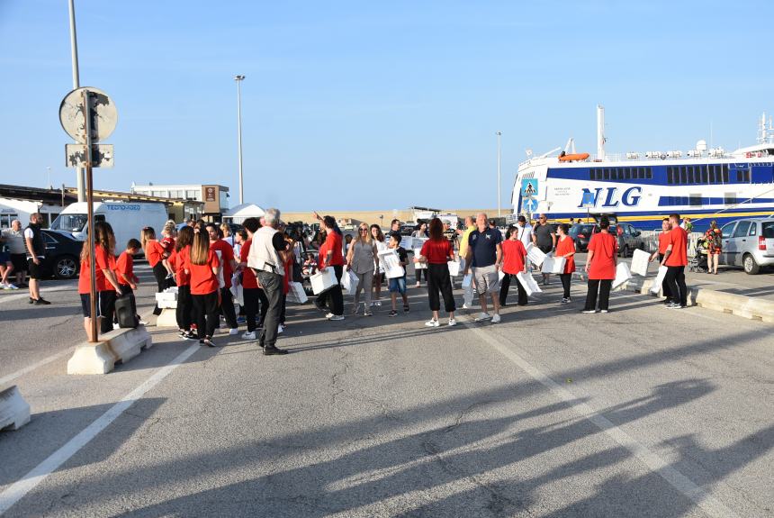 Flash mob al porto di Termoli