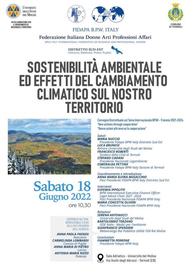 Sostenibilità ambientale ed effetti del cambiamento climatico