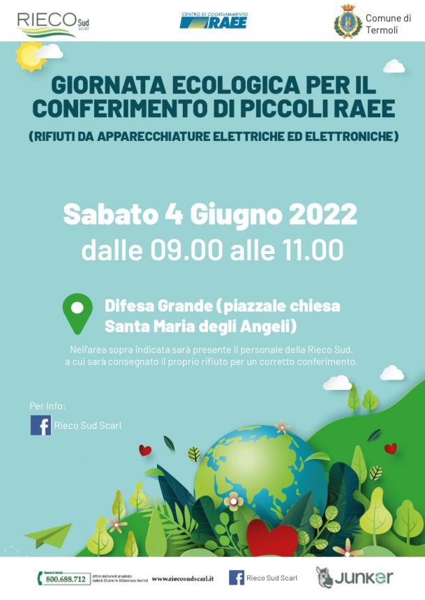 A Difesa Grande la terza "Giornata ecologica" per la raccolta di piccoli Raee