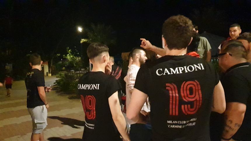 La lunga festa rossonera: il Milan club Carmine D’Angelo brinda al 19esimo scudetto