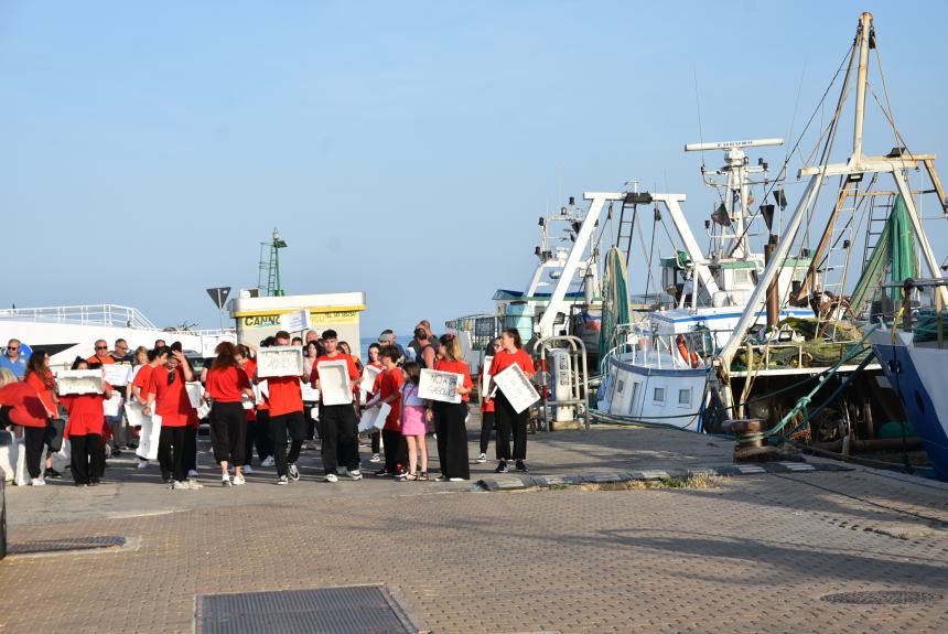 Flash mob al porto di Termoli