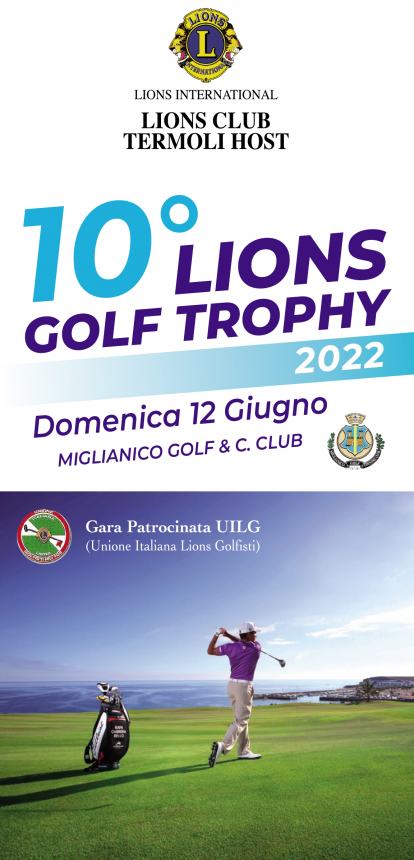 Lions Golf Trophy, il club Termoli Host raccoglie fondi per tre progetti solidali