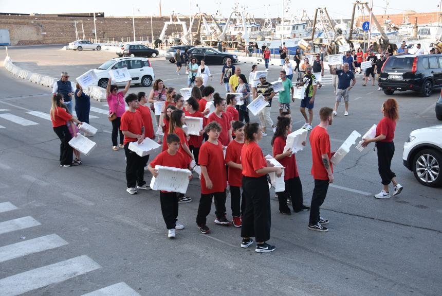 Flash mob al porto di Termoli