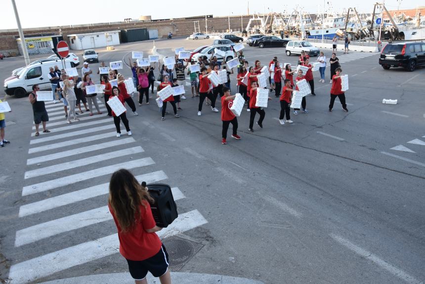 Flash mob al porto di Termoli