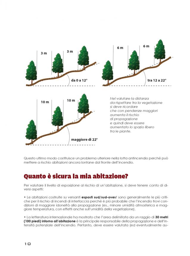 «Proteggere l'abitazione dagli incendi di vegetazione»