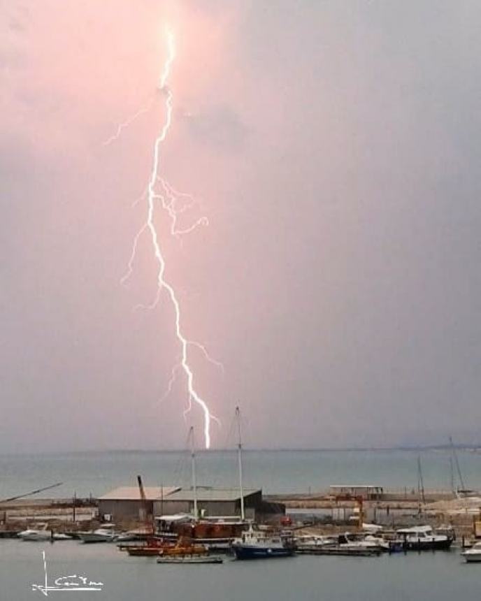 La tempesta nel mare Adriatico