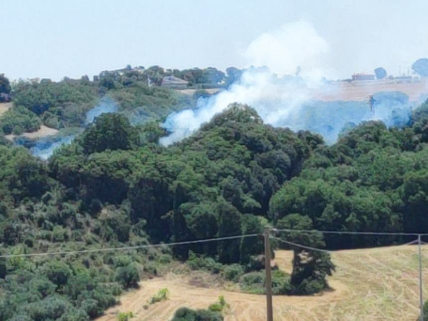 Incendio in via Mincio