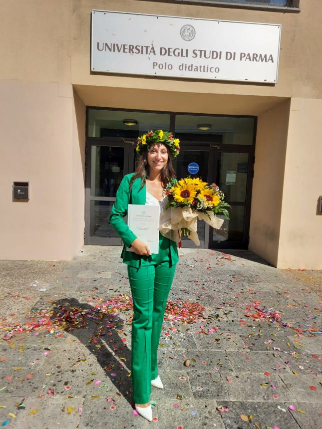 Laurea in Economia e Management per Antonella Buonagurio presso l'Università di Parma.