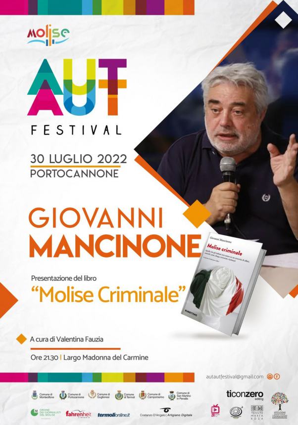 "Molise criminale", Giovanni Mancinone all'Aut Aut Festival