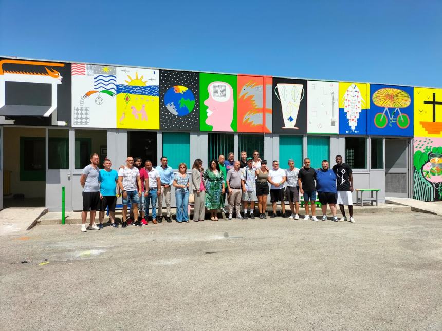 Murales inaugurato al carcere di Larino