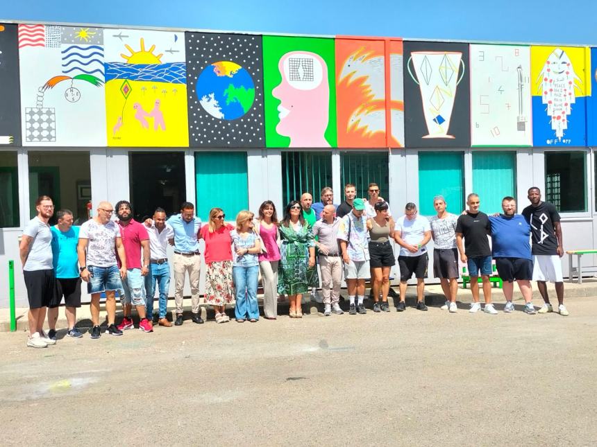 Murales inaugurato al carcere di Larino