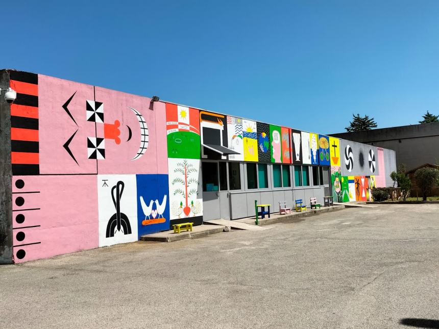 Murales inaugurato al carcere di Larino