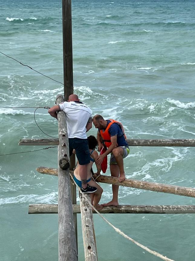 Tre ragazzi di Bergamo rischiano di affogare a Punta Aderci, salvati dalla Guardia costiera
