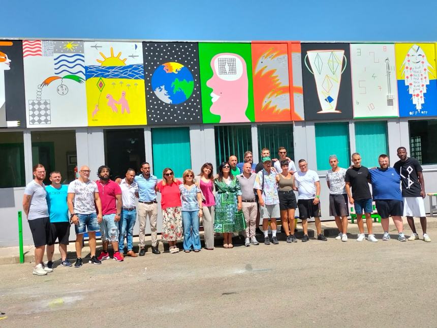 Murales inaugurato al carcere di Larino