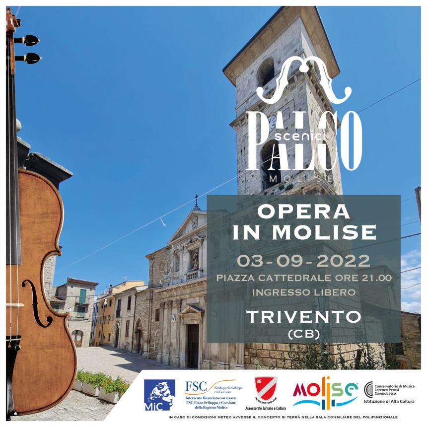Opera in Molise, il 3 settembre a Trivento