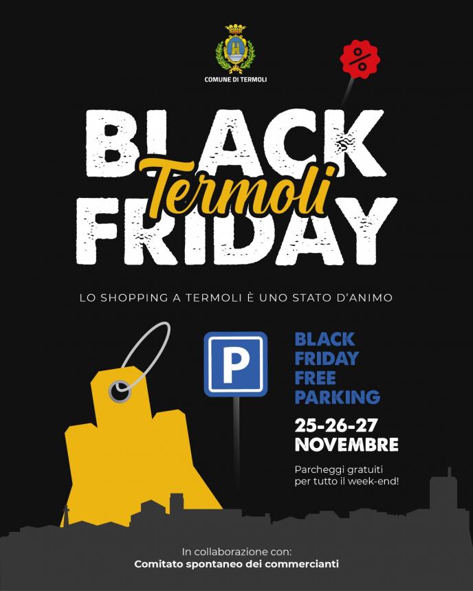 Black Friday: 3 giorni di parcheggi gratuiti in città
