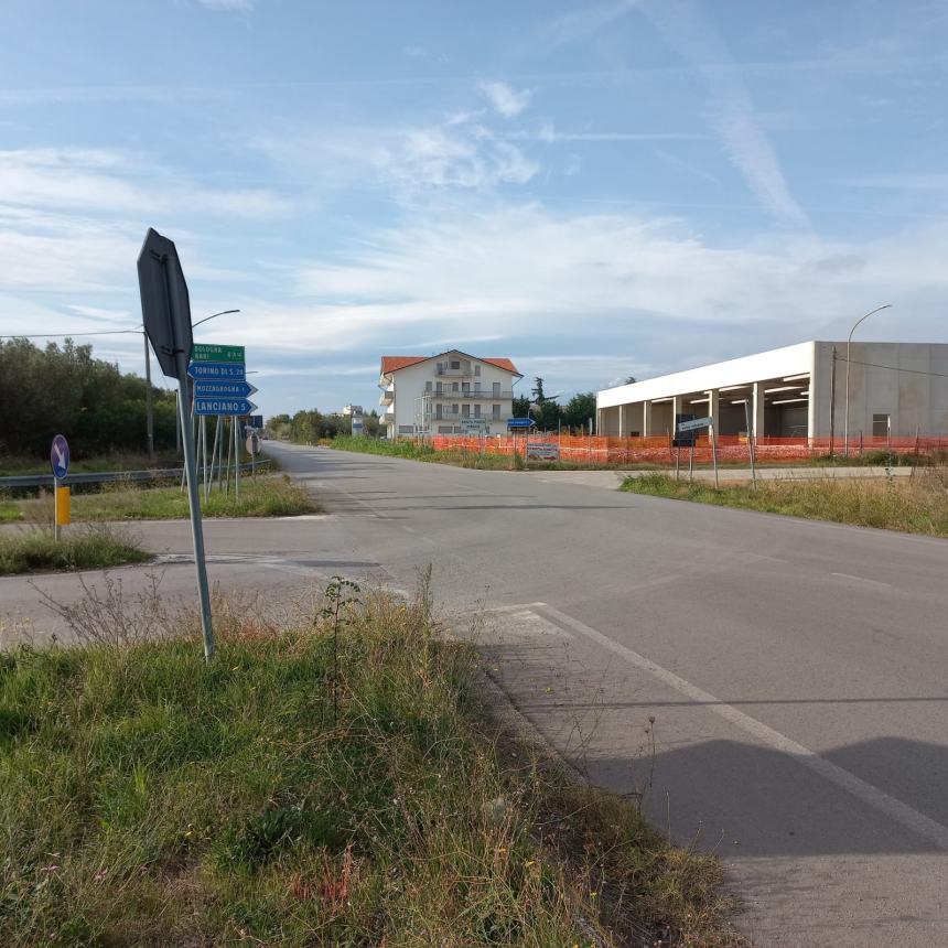 Provinciale Lanciano-Fossacesia, nel 2023 rotatoria nell'intersezione Colle Milazzo-Fattore