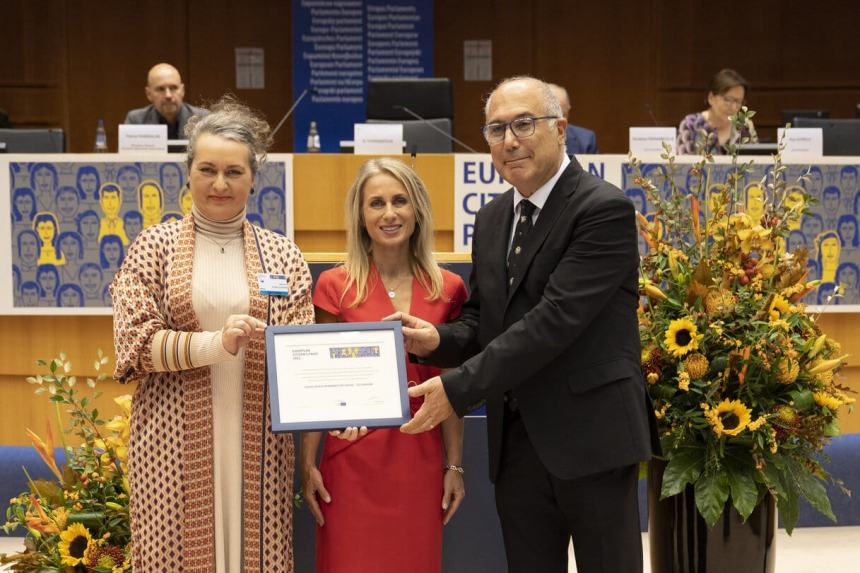Consegnato a Bruxelles il "Premio Cittadino Europeo" agli studenti della "Brigida"