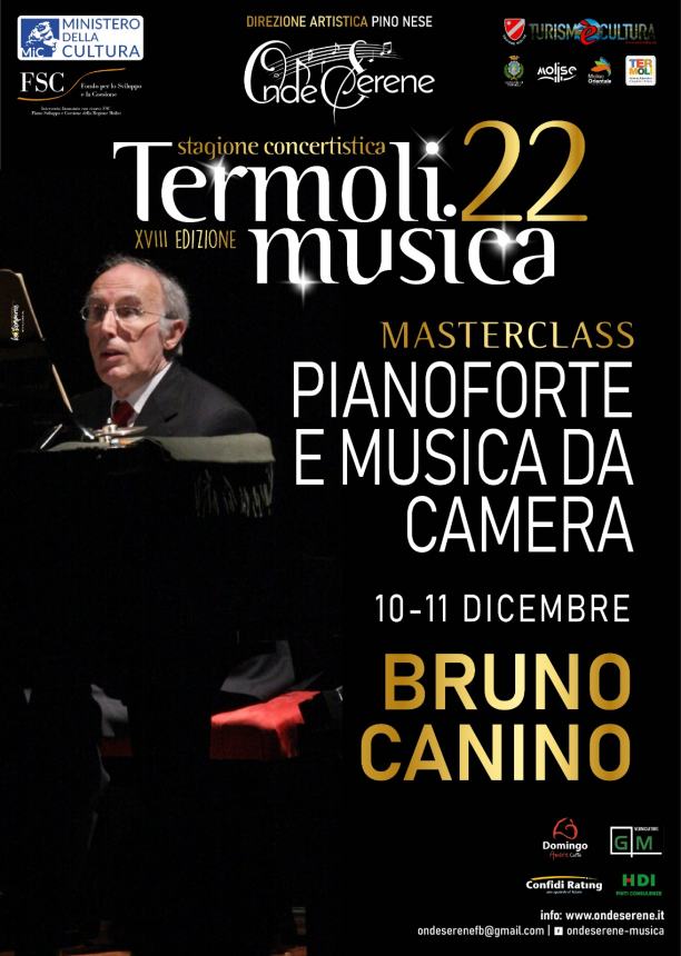 Pianoforte e musica da camera con il maestro Bruno Canino 