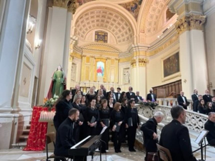 Tanti applausi per il concerto di Natale che si è tenuto a Santa Maria Maggiore